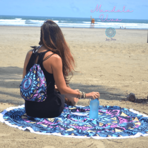 Kit Leve Brisa – Canga com Sacochila – Mandala Uva