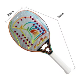 Raquete Beach Tennis Kevlar - Focas Prateada