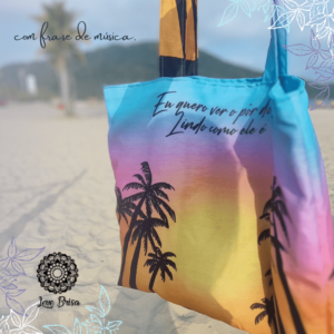 Kit Passeio – Canga com Bolsa – Por do Sol Frase 1MD