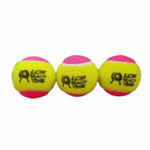 Bola Rosa Beach Tennis LCM – Pack 3 Unidades